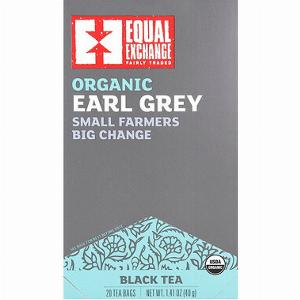 Equal Exchange Organic Earl Grey Black Tea 20 Tea Bags 141 oz 40 g
