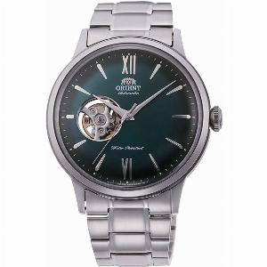 Orient Bambino Open Heart Automatic Green Dial Mens Watch RAAG0026E30B