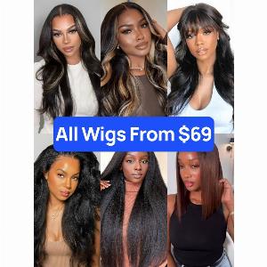 All Wigs 6989  Nadula Flash Sale Hot Selling Wigs Put on and Go Beginner Friendly Wigs Glueless Human Hair Wigs