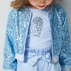 Tshirt manica corta heart 4b360 bambina ido azzurro