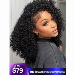 Get 11 Off Nadula Flash Sale on Kinky Curly 34 Lace Half Wig