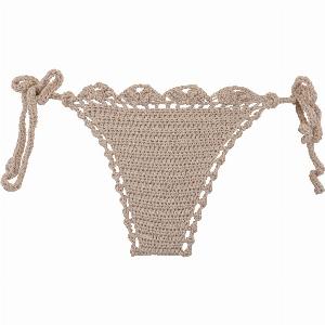 Seashell Side Tie Bottom  Size Medium  81cm  90cm   Color Sand