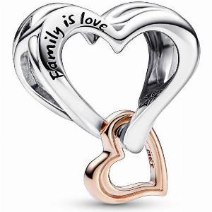 Pandora 782642C00 CharmZweiTon Offenes Unendlichkeitsherz Silber