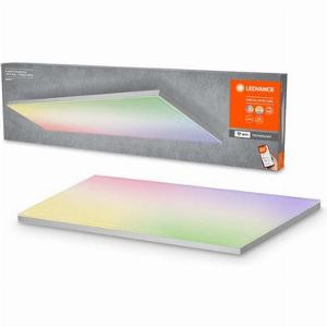 LEDVANCE Smarte LED Deckenleuchte Panel für Innen mit WiFi Technologie Lichtfarbe änderbar 3000K6500K RGBFarben änderbar 1200mm x 300mm Kompatibel mit Google und Alexa Voice Control