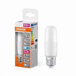 Lampada LED dimmerabile OSRAM Superstar con resa cromatica particolarmente elevata CRI90 per attacco E27 aspetto opaco bianco freddo 4000K 1050 lumen ricambio per lampadine convenzionali da 75 W dimmerabile confezione da 1