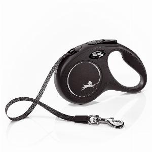 flexi Classic laisse à sangle noir 5m taille S jusquà 15kg de chien