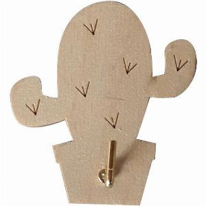 Gancio adesivo in legno  beige H65 X L60 mm  portata max 5 Kg