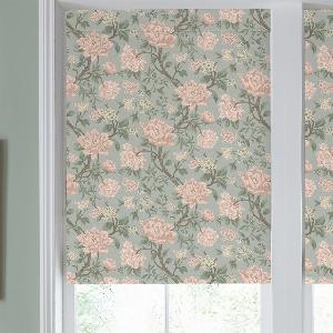 Save 20 on Laura Ashley floral blackout roller blinds in blush made to measure