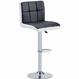 Enjoy 58 Discount on Copez Black and White Faux Leather Bar Stool