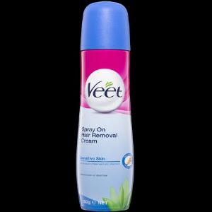 Veet SprayOn Sensitive Hair Removal Cream 150ml now 399 save 50