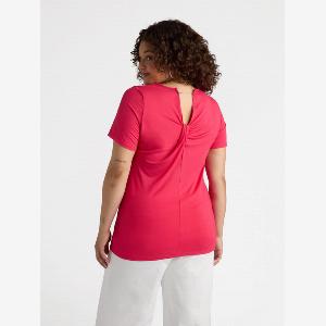 Fiorella Rubino  Tshirt con applicazioni Donna Fucsia Taglia XL 6062 IT