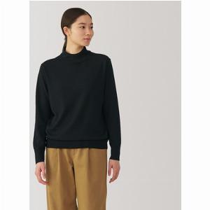 Feinstrickpullover mit Stehkragen aus Wolle für Damen