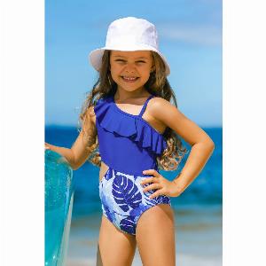 Maillot de bain une pièce à col asymétrique