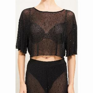 Enjoy 39 Discount on the TFNC Kimber Black Sequin Top