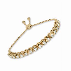 Quintessential Lab Grown Diamond Bolo Bracelet 34 ct tw10K Yellow Gold