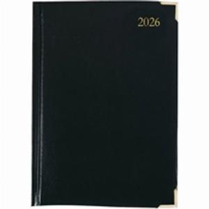 5 Star Executive Diary Day Per Page A5 Black 2026 KFEA51BK26