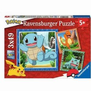 Puzzle 3x49 pz 5a 18x18cm POKÉMON Assortito 5586