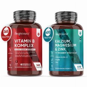 Gesundheit beginnt hier Vitamin B Komplex amp Kalzium Magnesium amp Zink mit Vitamin D3