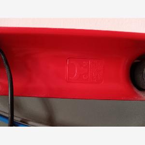 Vintage Roter Spiegel 1970er Carrara  Matta