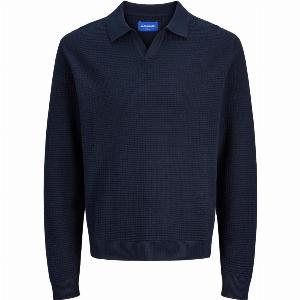 JackJones polo uomo in maglia blu