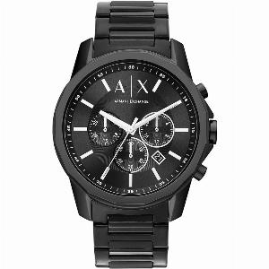 Armani Exchange Chronograph Black Stainless Steel Black Dial Mens Watch AX1722