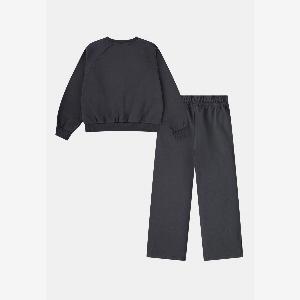 JORDAN Tuta grigia da bambina con logo