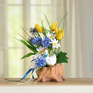Kunstblumenarrangement Tulpengesteck mit DekoGans Eldo