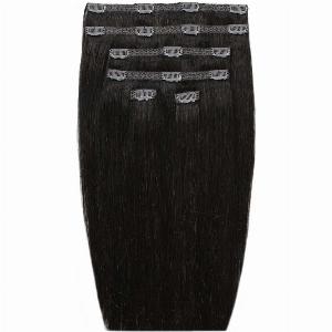 18 Double Hair Set ClipIn Extensions  Natural Black