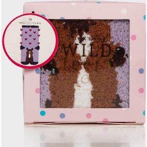 Platinum Womens Cosy Lounge Socks Gift Box Purple