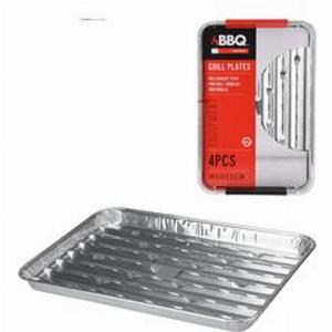 Set di 5 vassoi in alluminio per barbecue 34x23x25cm ora a 205