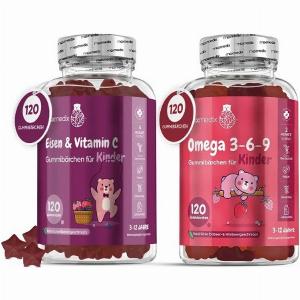 38 Rabatt auf KinderNahrungsergänzung Omega 369  EisenGummis