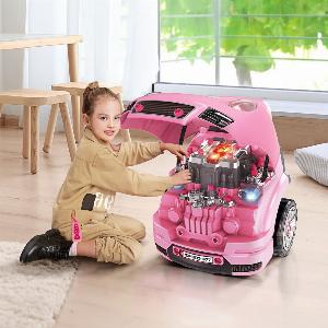 66 Discount on Kids Truck Engine Toy Set with Horn Light for Ages 35