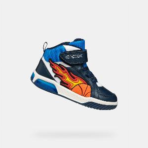 Économisez 30 sur les chaussures GEOX Inek garcon bleu marine et clair