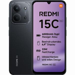 25  Rabatt auf Xiaomi Redmi 15C 5G 128 GB in MitternachtsSchwarz mit 70 GB Flat