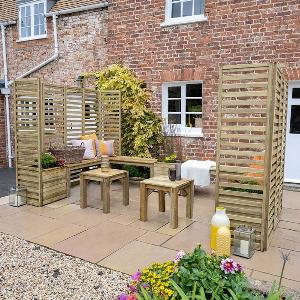 Enjoy 15 Discount on Forest Modular Wooden Garden Seating Set No 5