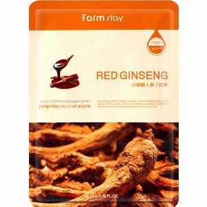 Farm Stay  Visible Difference Feuille de masque  Red Ginseng  1pièce
