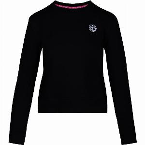 BIDI BADU Mirella Basic Crew Sweatshirt Damen in schwarz Größe S