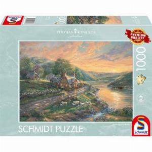 Schmidt Spiele Tagesanbruch im Emerald Valley 1000 Teile Puzzle SchmidtSpiele59774