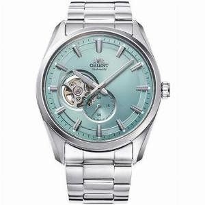Orient Contemporary SemiSkeleton Turquoise Dial Stainless Steel Strap Watch RAAR0009L30B