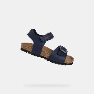 Sandalini GEOX Chalki Baby Blu NavyRosso Scuro ora 2792