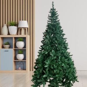 Albero di Natale realistico super folto 150 cm Pino VERDE NATURALE