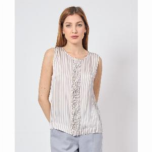 Blusa Alessia Santi a righe con scollo rotondo ora a 11130  30