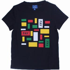 Tshirt girocollo stampa multicolor