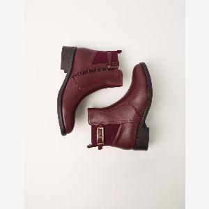 Buckle ankle boots uk 4 eu 37 burgundy