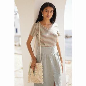 Moda Mare Positano Sconto del 27% su tshirt a righe color cascata taglia XL