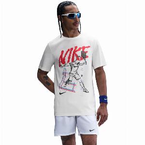 Nike Court Maglietta Uomini Bianco  M
