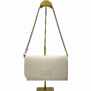 Get 90% Off EVELYN KATE Ivory Leather Clutch with Spring C Design