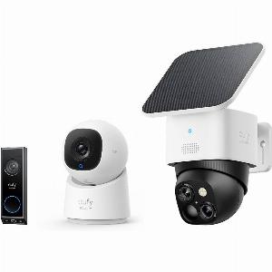 Caméra intérieure C210  Sonnette vidéo E340  SoloCam S340