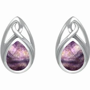 Enjoy 18 Off Sterling Silver Blue John Celtic Pear Shaped Studs