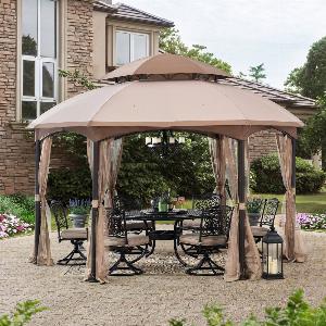 Get 30 Off SUNJOY 135x135 Metal Patio Gazebo Kits with Hook